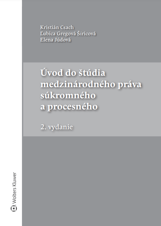 Úvod do štúdia medzinárodného práva súkromného a procesného