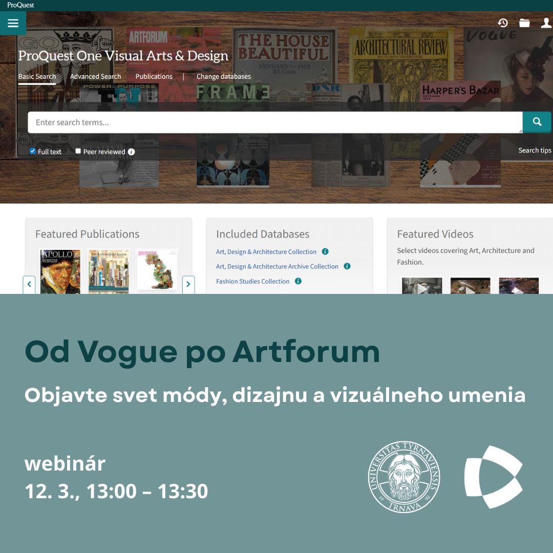 ProQuest One Visual Arts &amp; Design