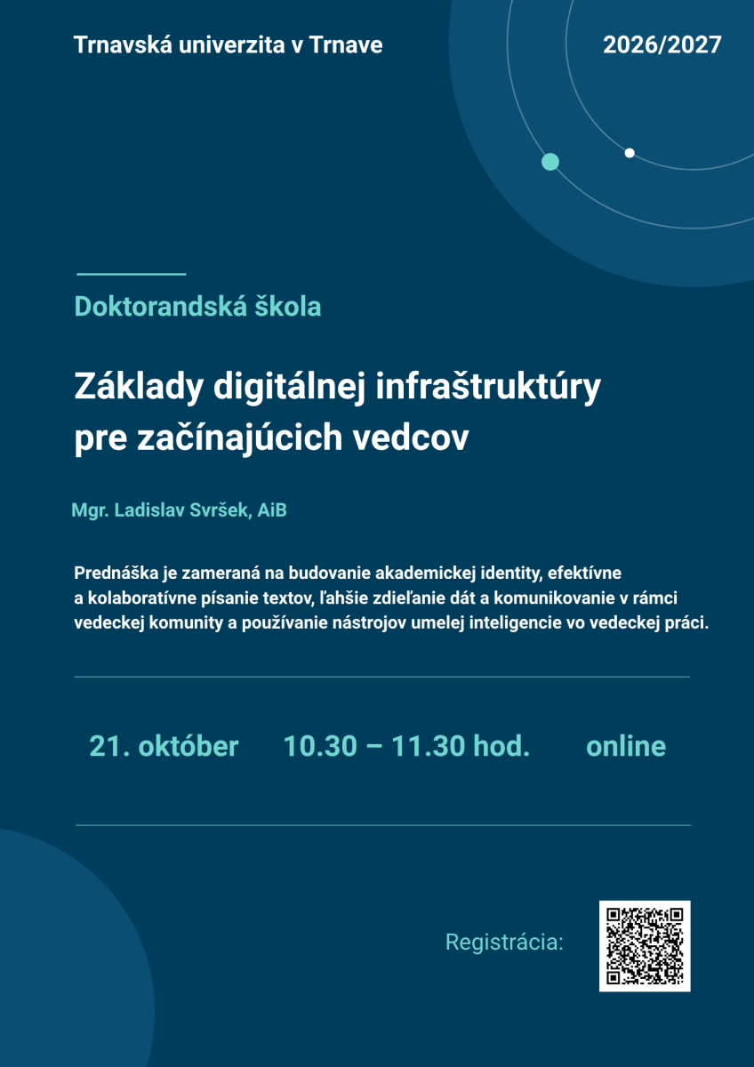 webinár - doktorandská škola