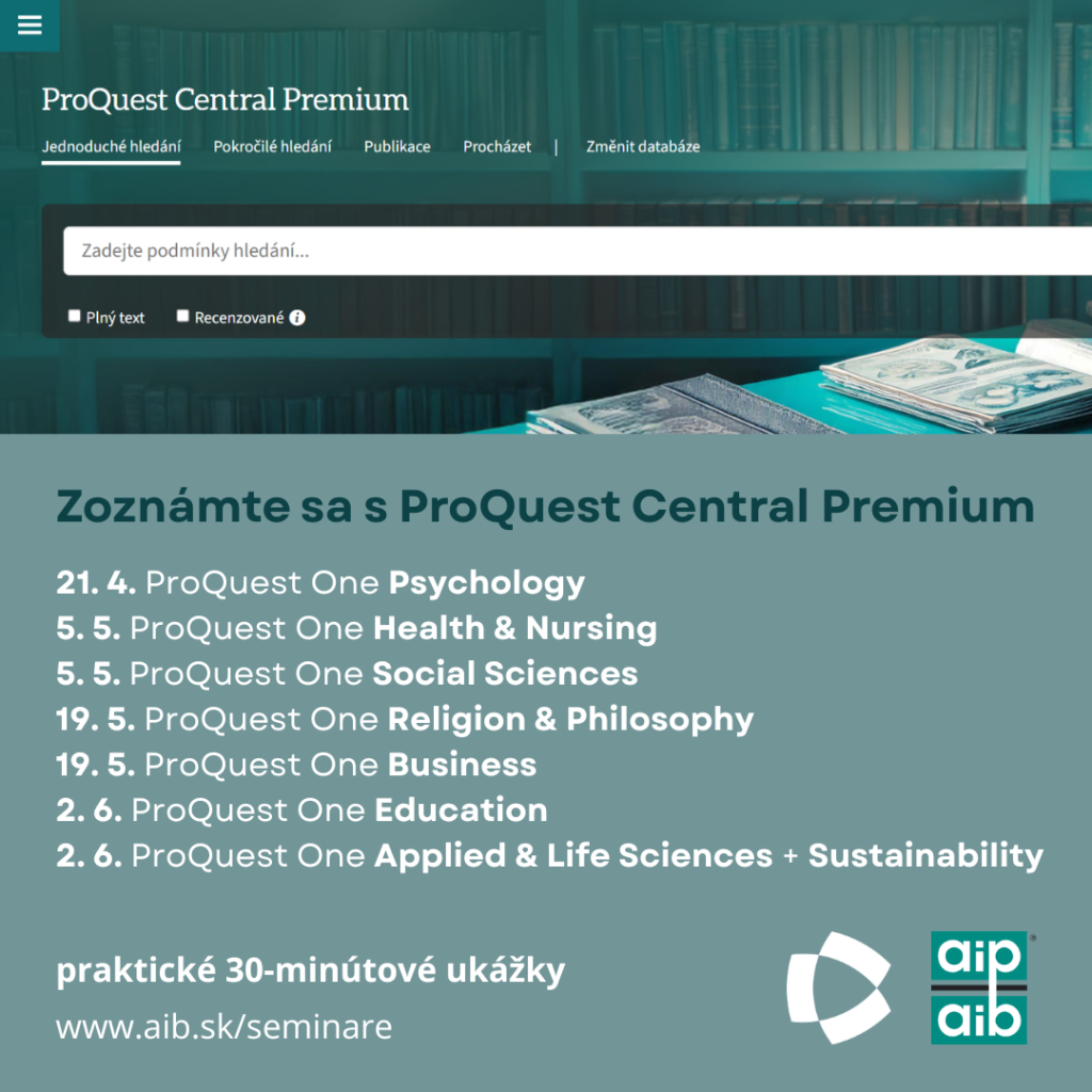 ProQuest - pozvánka
