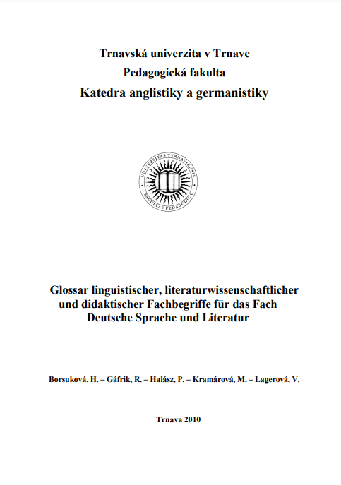 Glossar linguistischer, literaturwissenschaftlicher und didaktischer Fachbegriffe für das Fach Deutsche Sprache und Literatur