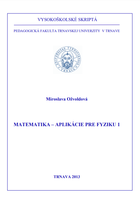 Matematika - aplikácie pre fyziku