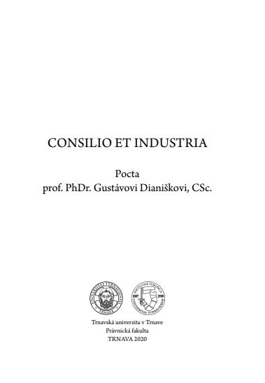 Consilio et industria, pocta prof. PhDr. Gustávovi Dianiškovi, CSc.