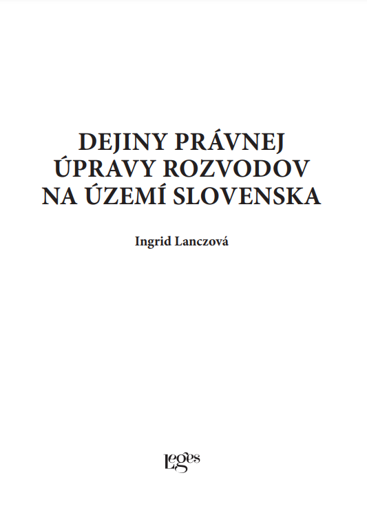 Dejiny právnej úpravy rozvodov na území Slovenska