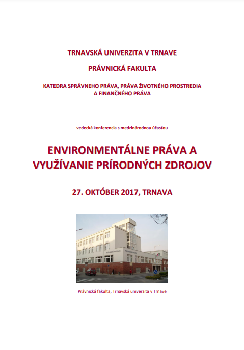 Environmentálne práva a využívanie prírodných zdrojov