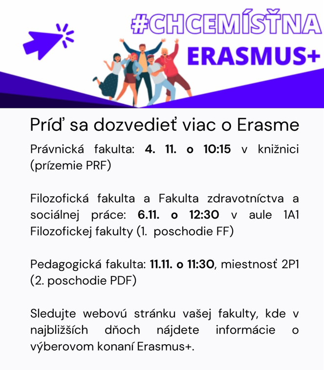 erasmus na trnavskej univerzite 2024