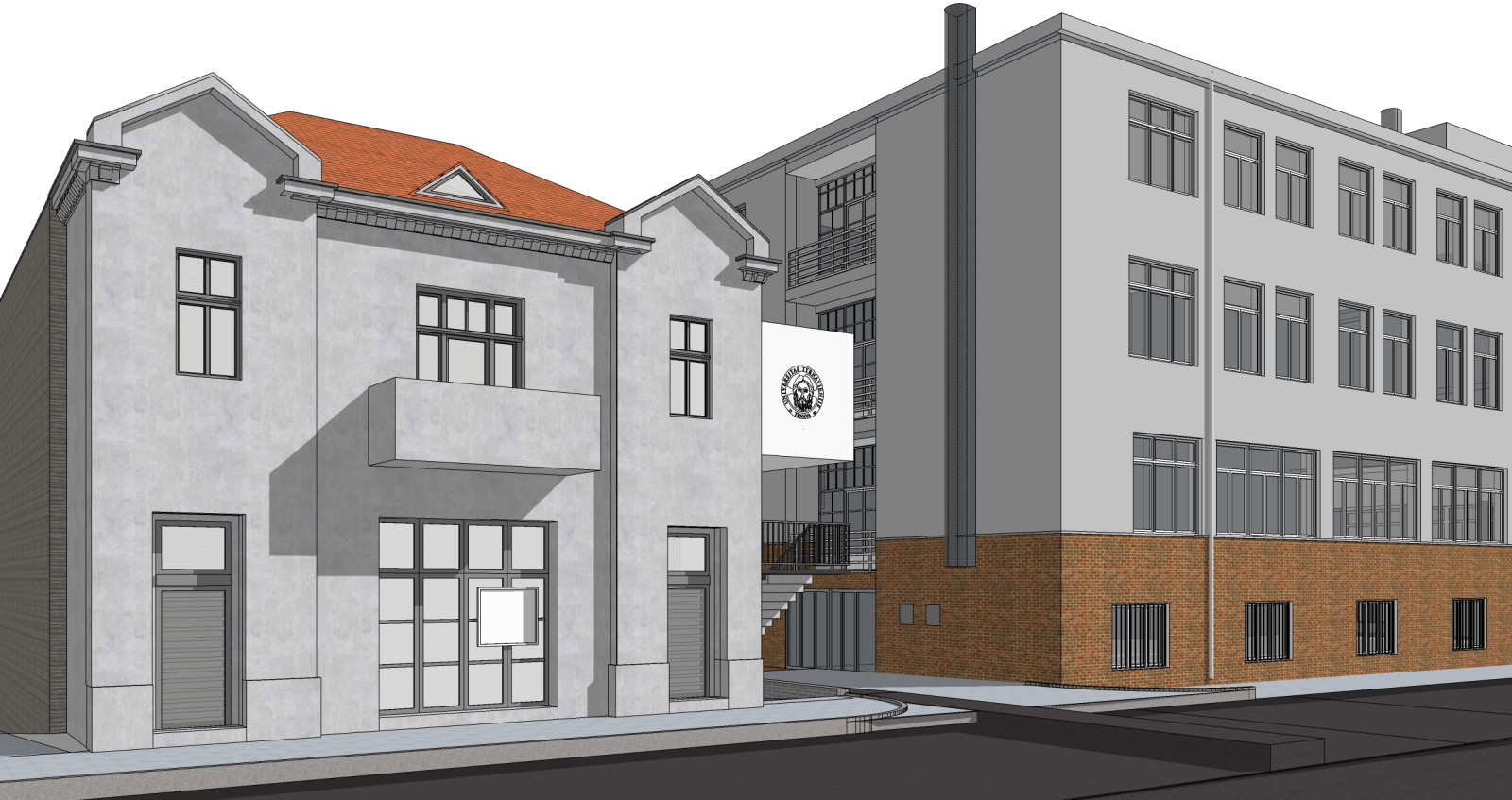 nová aula a kongresové centrum trnavskej univerzity, vizualizácia architekt Gabriel Drobniak