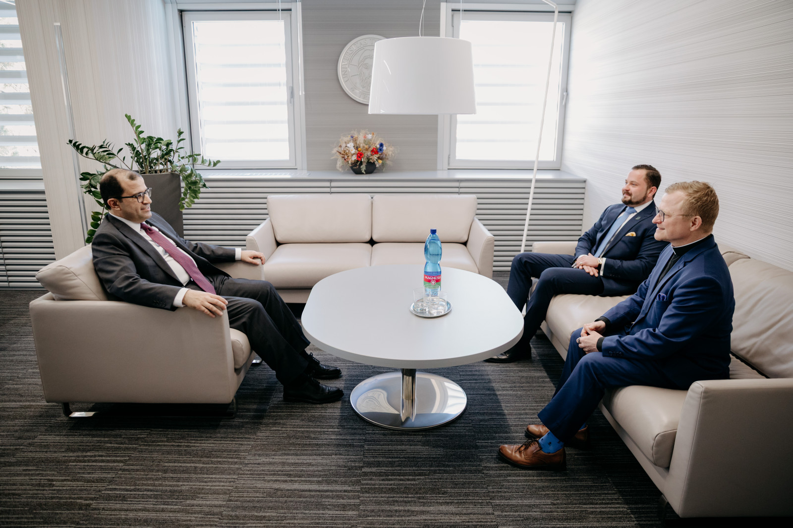 prof. Miloš Lichner s veľvyslancom Jordánskeho hášimovského kráľovstva