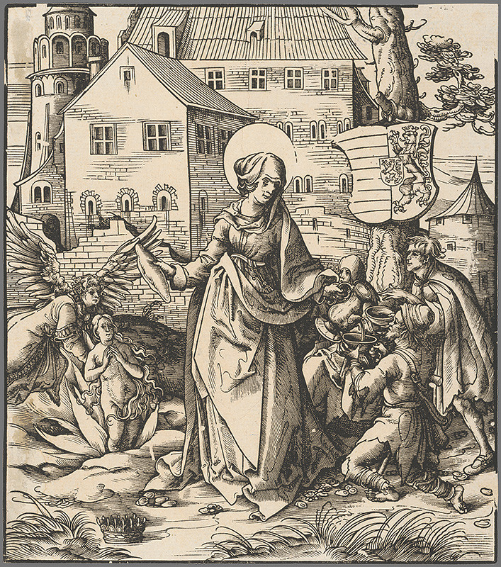 Hans Burgkmair st.: Svätá Alžbeta, datovanie: 1520–1550, zdroj: WebUmenia.sk