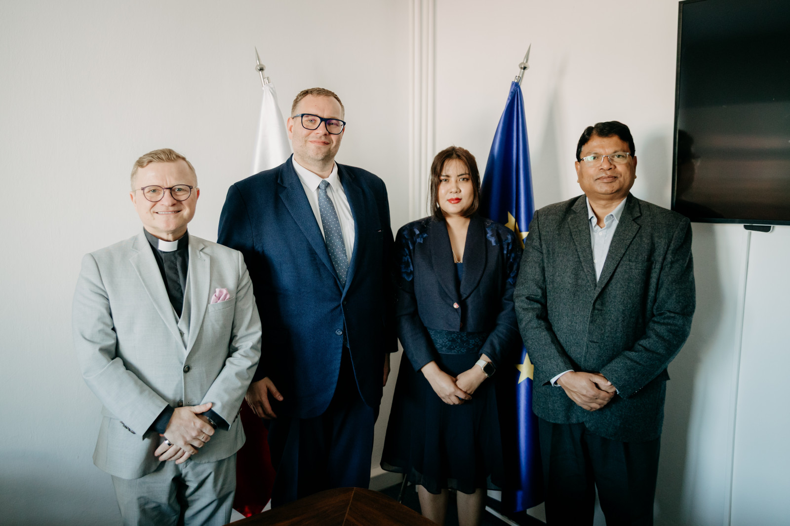 Robert Dobrovodsky, Milos Lichner, Donatus Kujur, Shristi Kala Chhetri