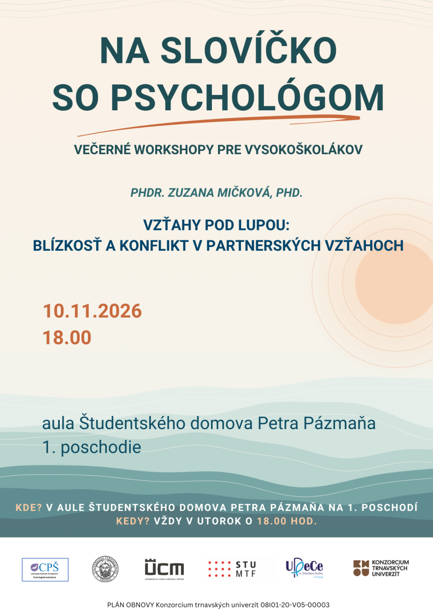 Na slovíčko so psychológom 