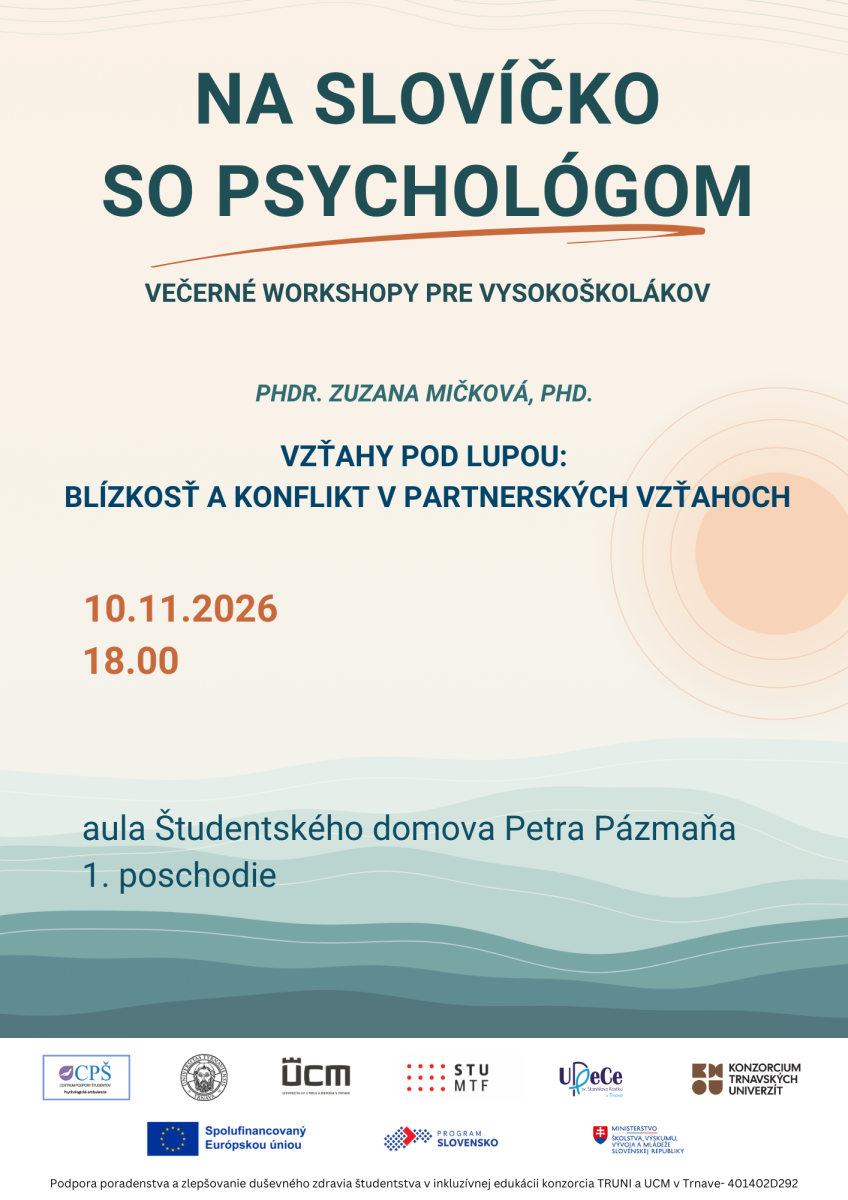 Na slovíčko so psychológom 