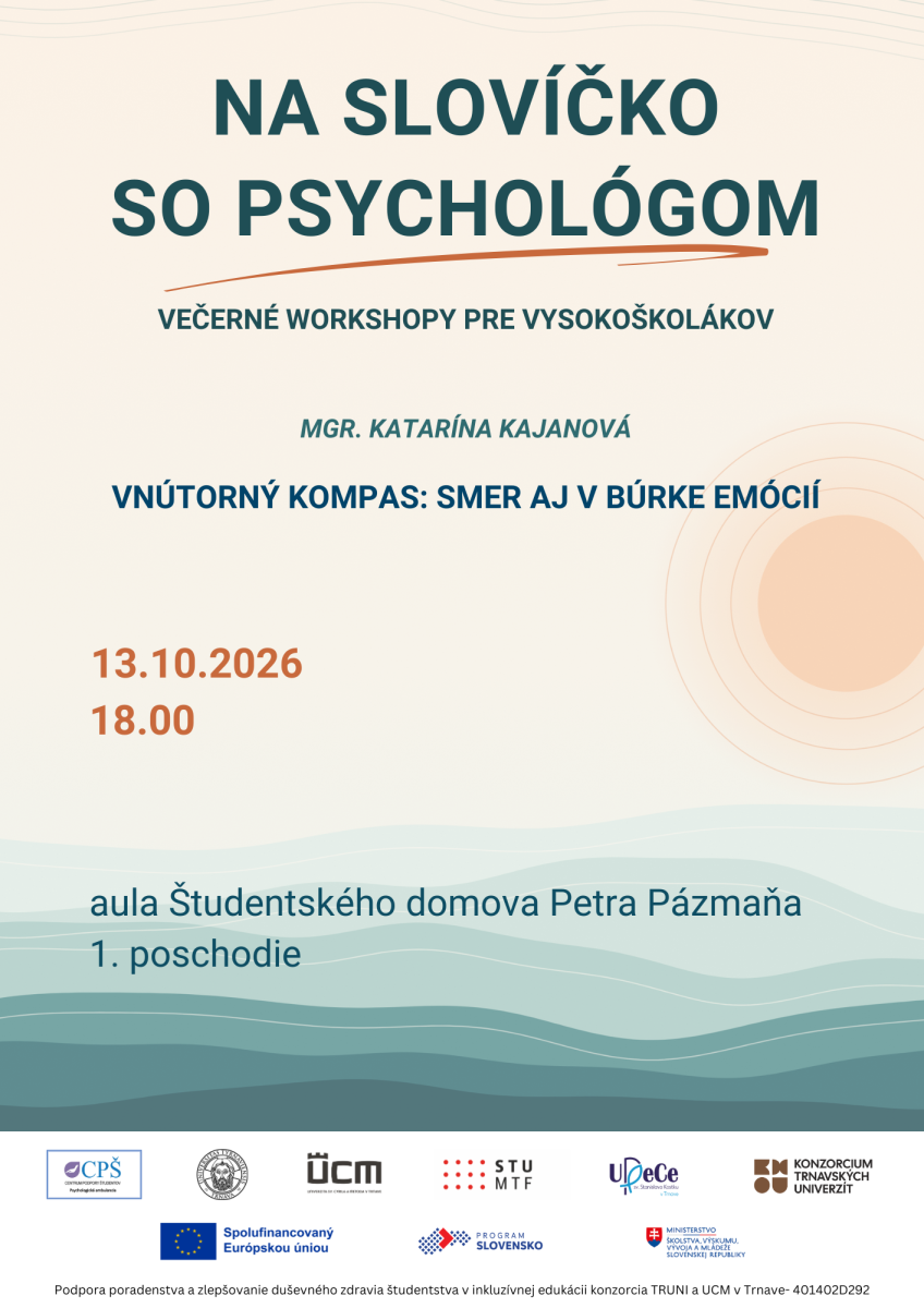 Na slovíčko so psychológom 