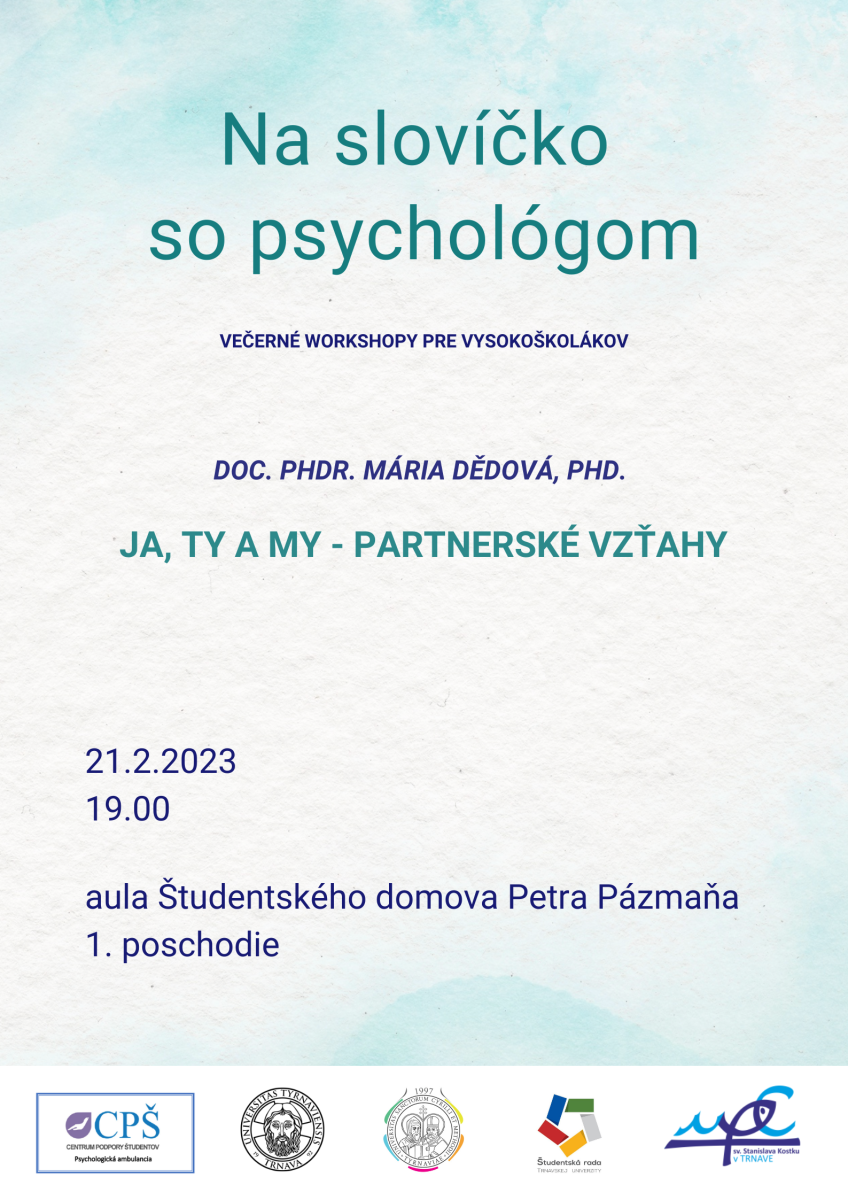 Na slovíčko so psychológom