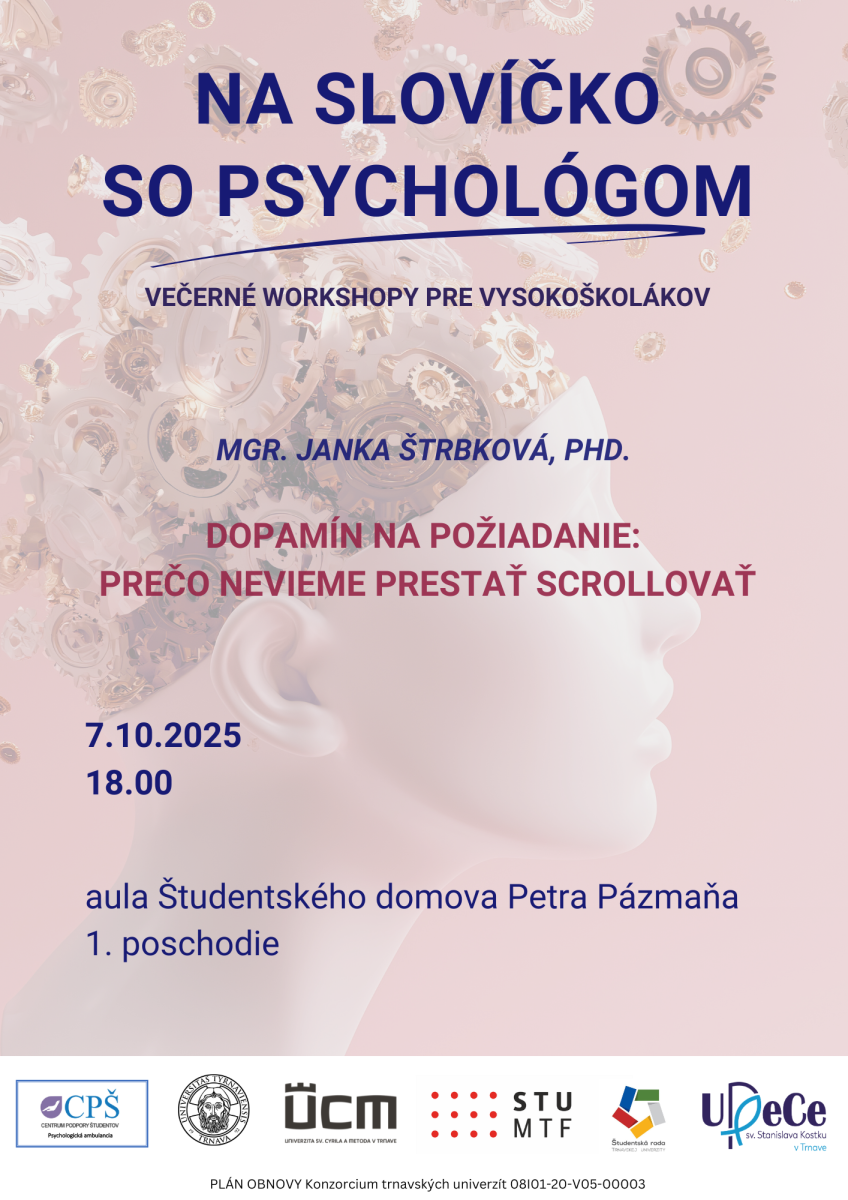 Na slovíčko so psychológom