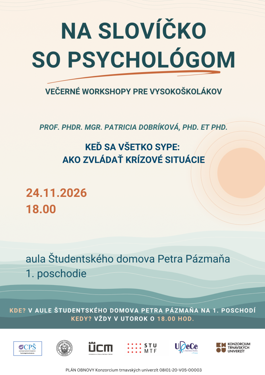 Na slovíčko so psychológom 