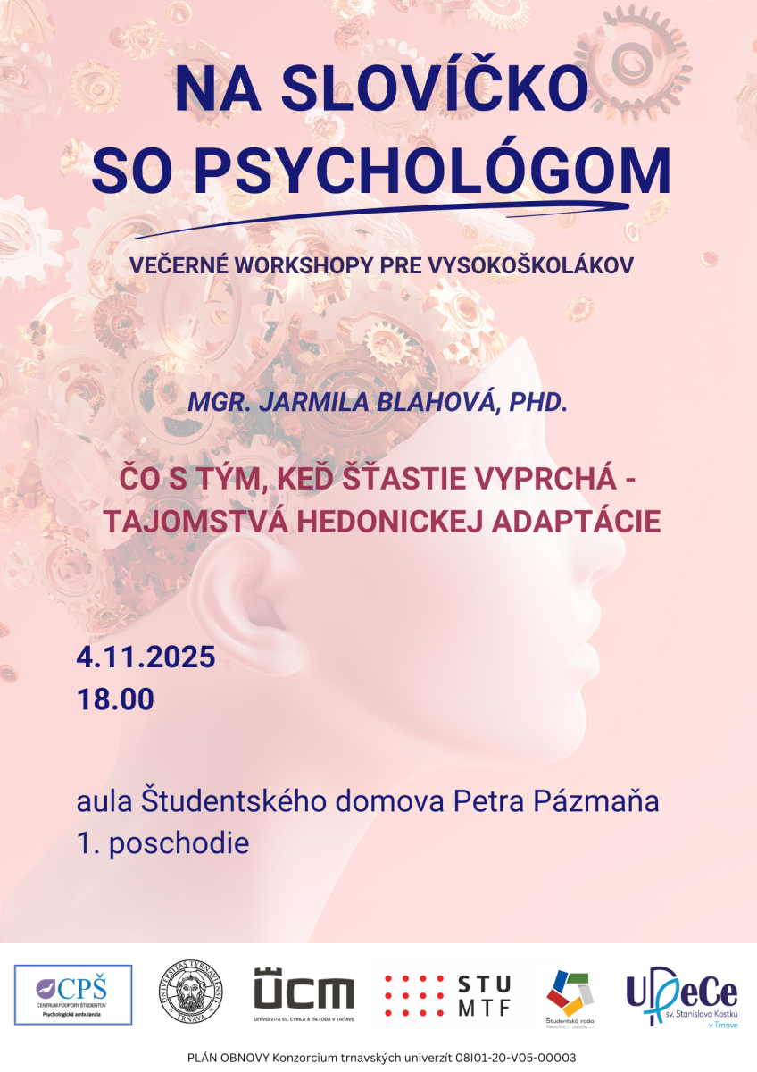 Na slovíčko so psychológom