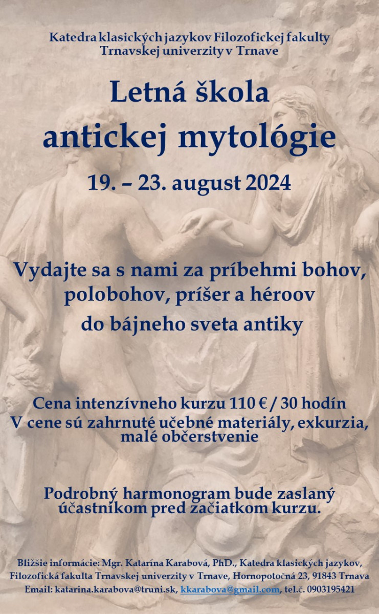Letná škola antickej mytológie