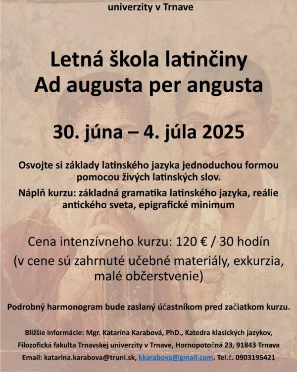 Letná škola latinčiny 