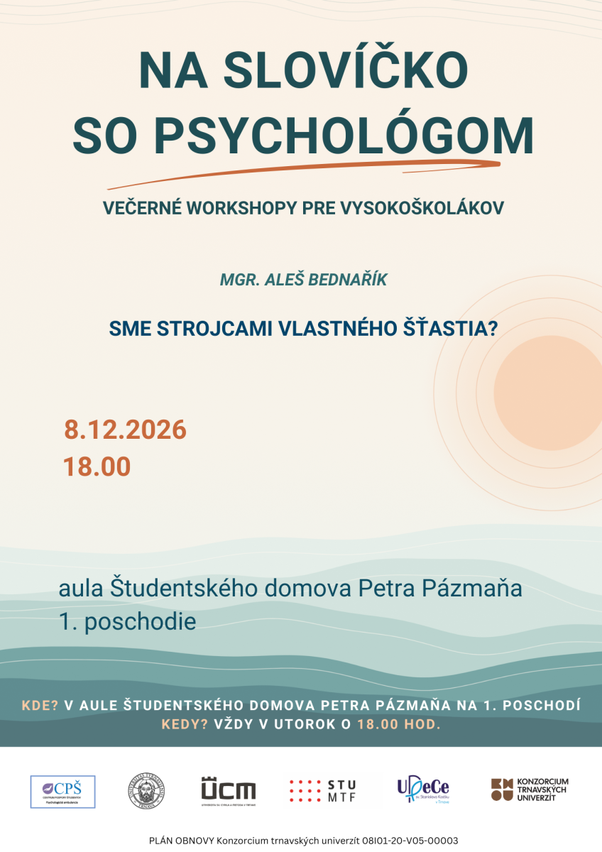 Na slovíčko so psychológom 
