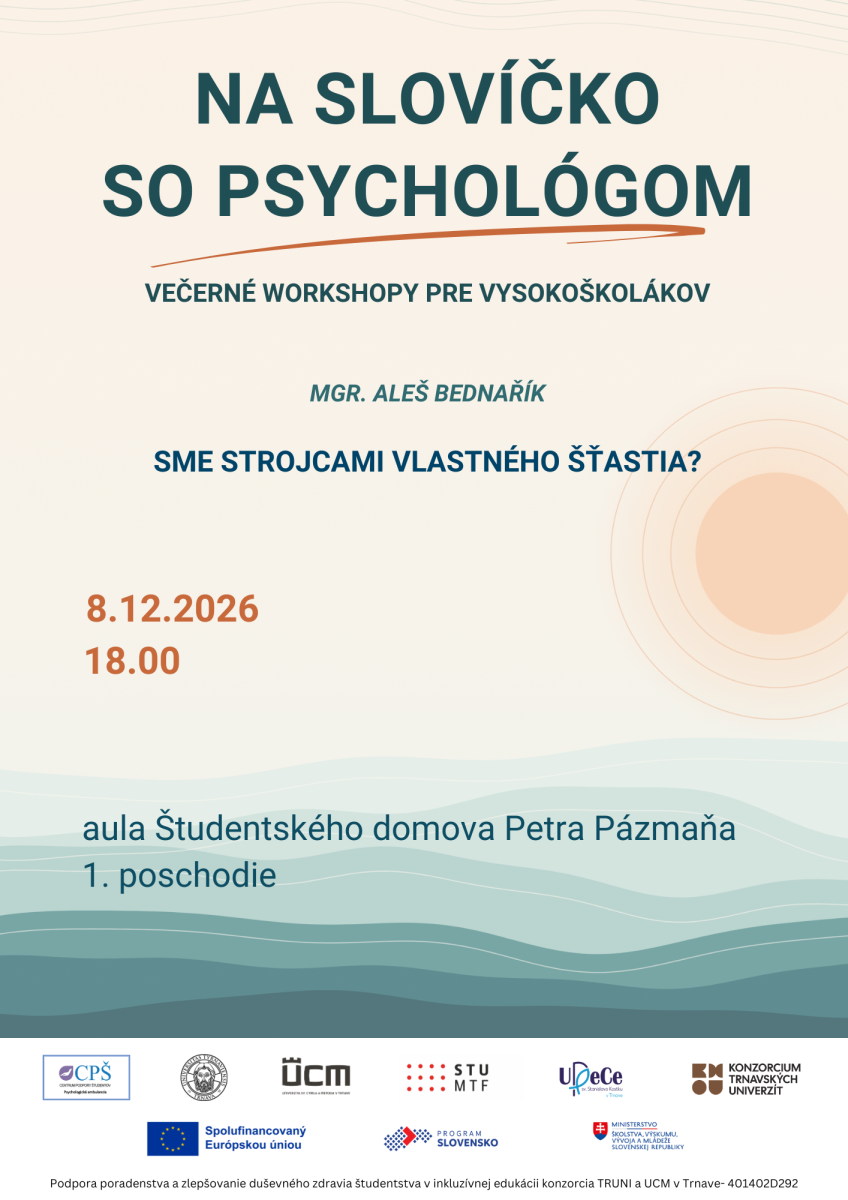 Na slovíčko so psychológom 