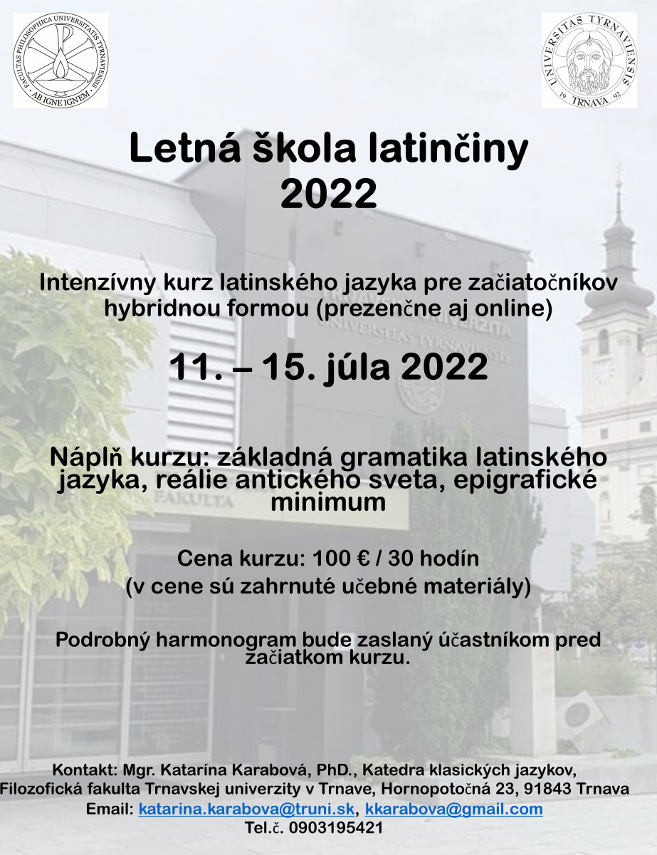 Letná škola latinčiny 2022