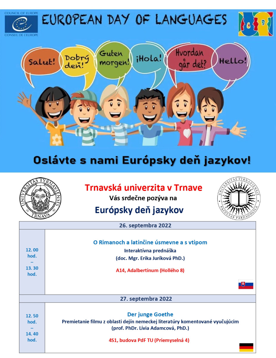 Európsky deň jazykov Trnava Trnavská univerzita
