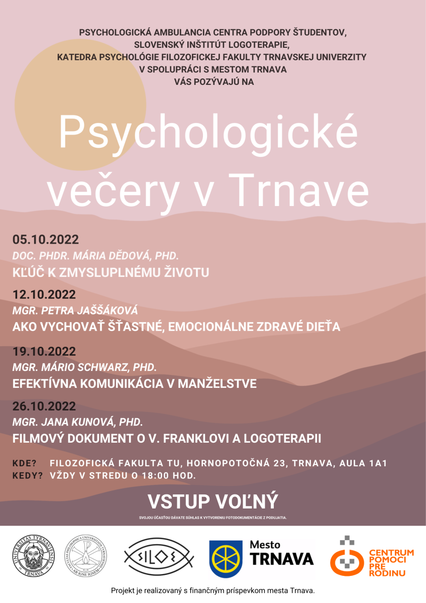 Psychologické večery v Trnave