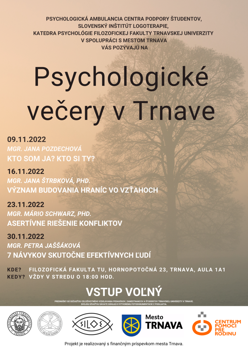 Psychologické večery v Trnave