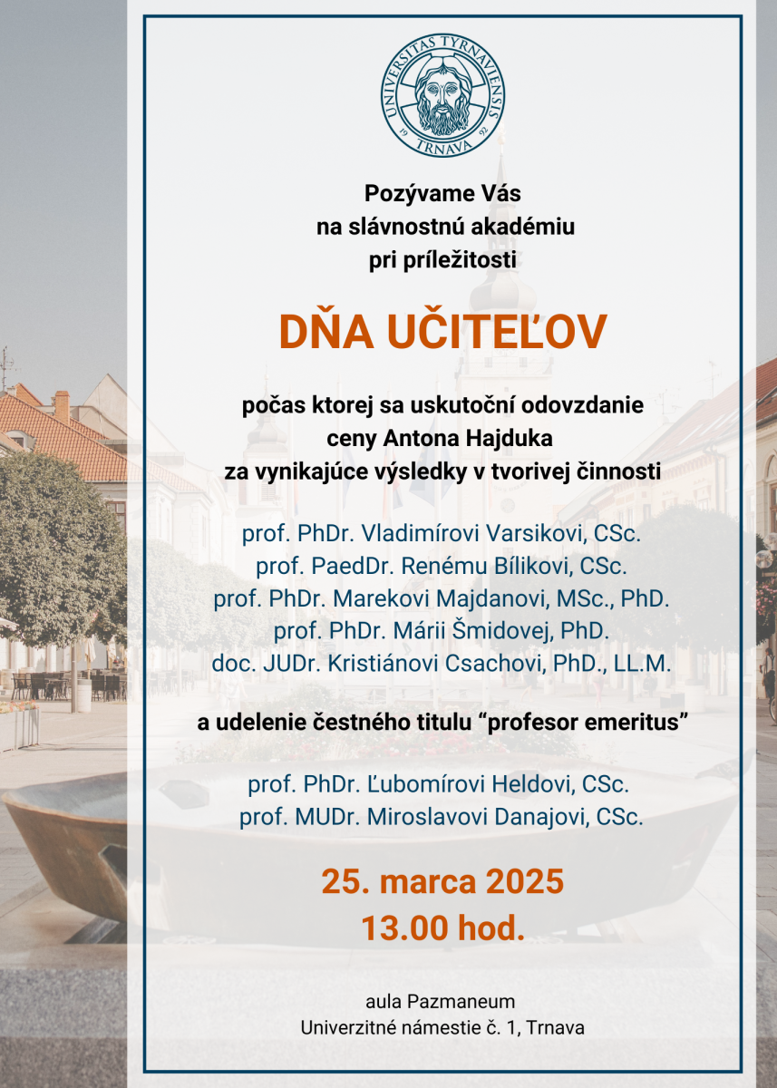 Deň učiteľov 2025