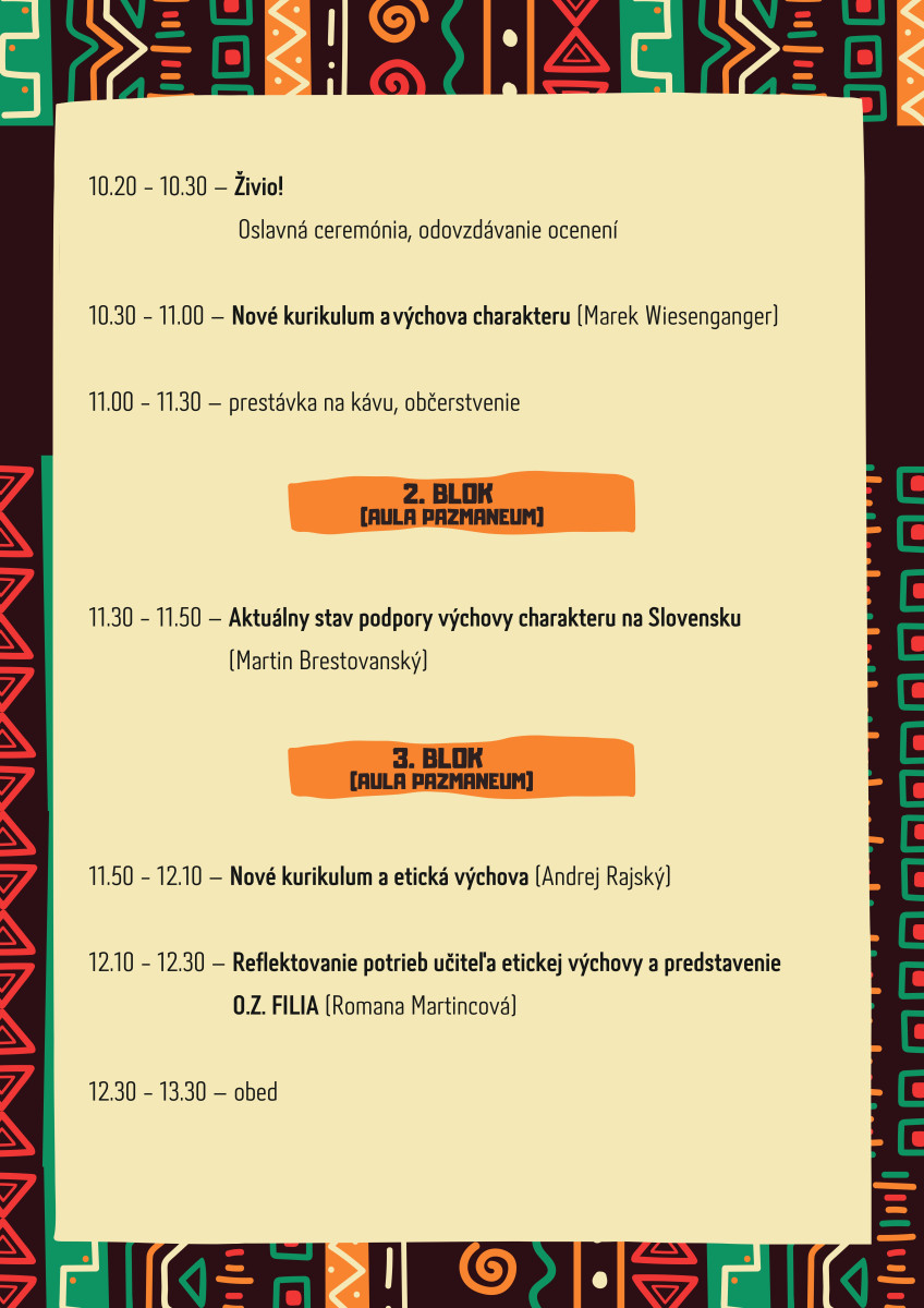 Kongres etikárov: 30 rokov etickej výchovy na Slovensku