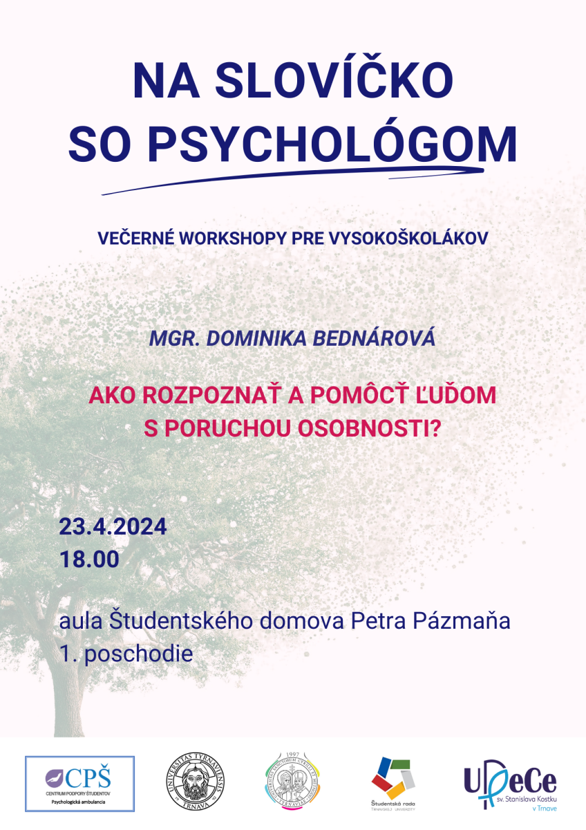 Na slovíčko so psychológom