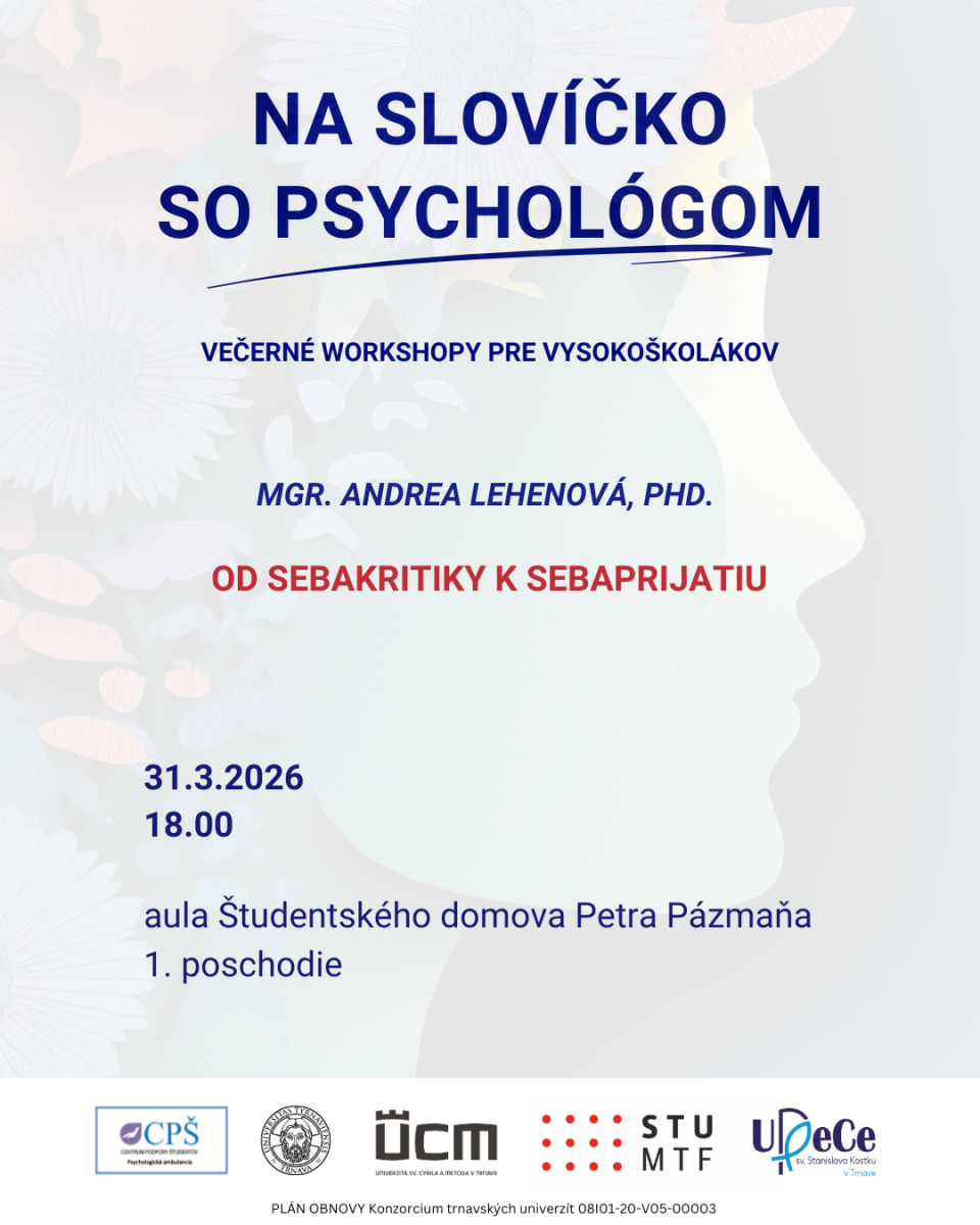 Na slovíčko so psychológom 