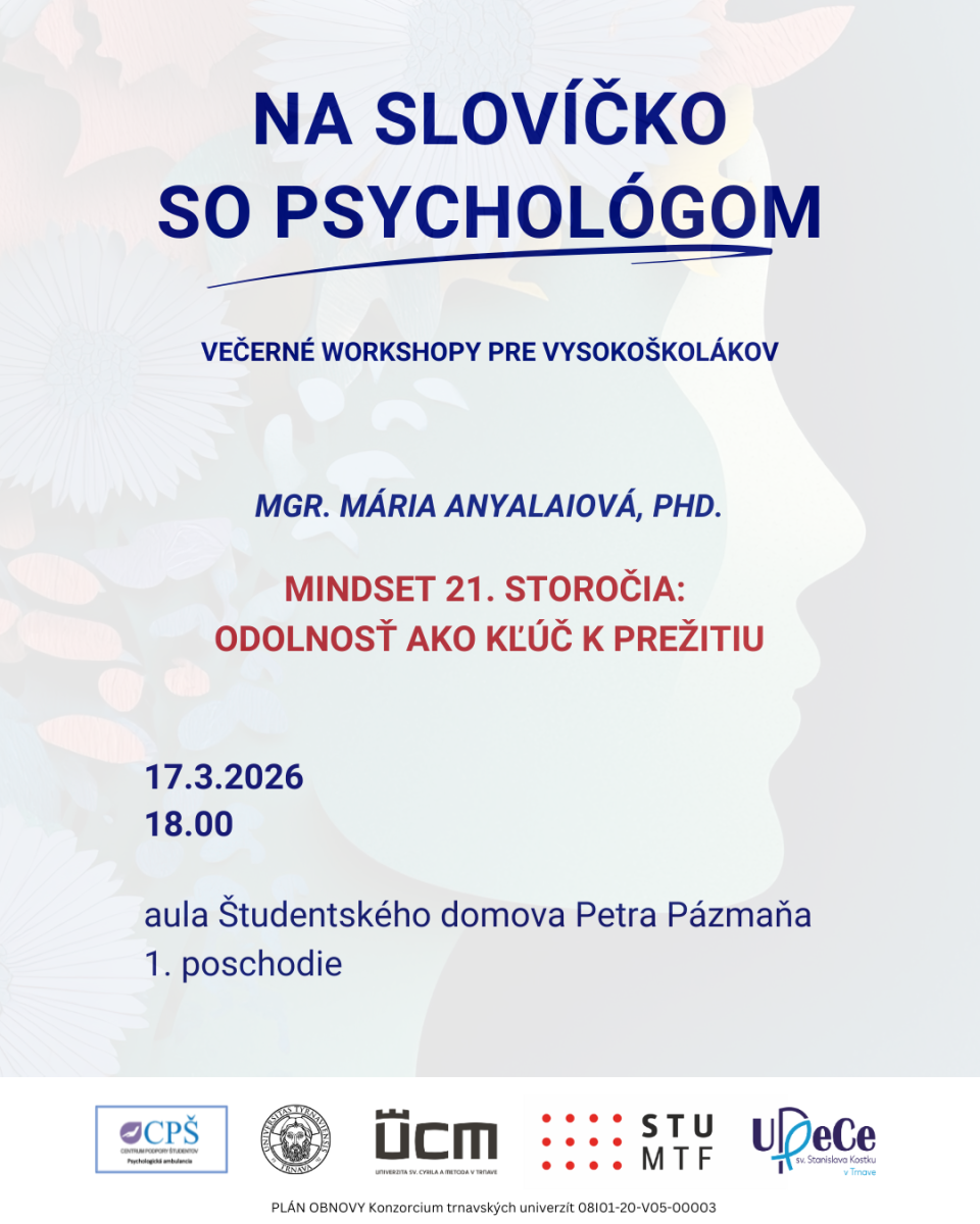 Na slovíčko so psychológom 