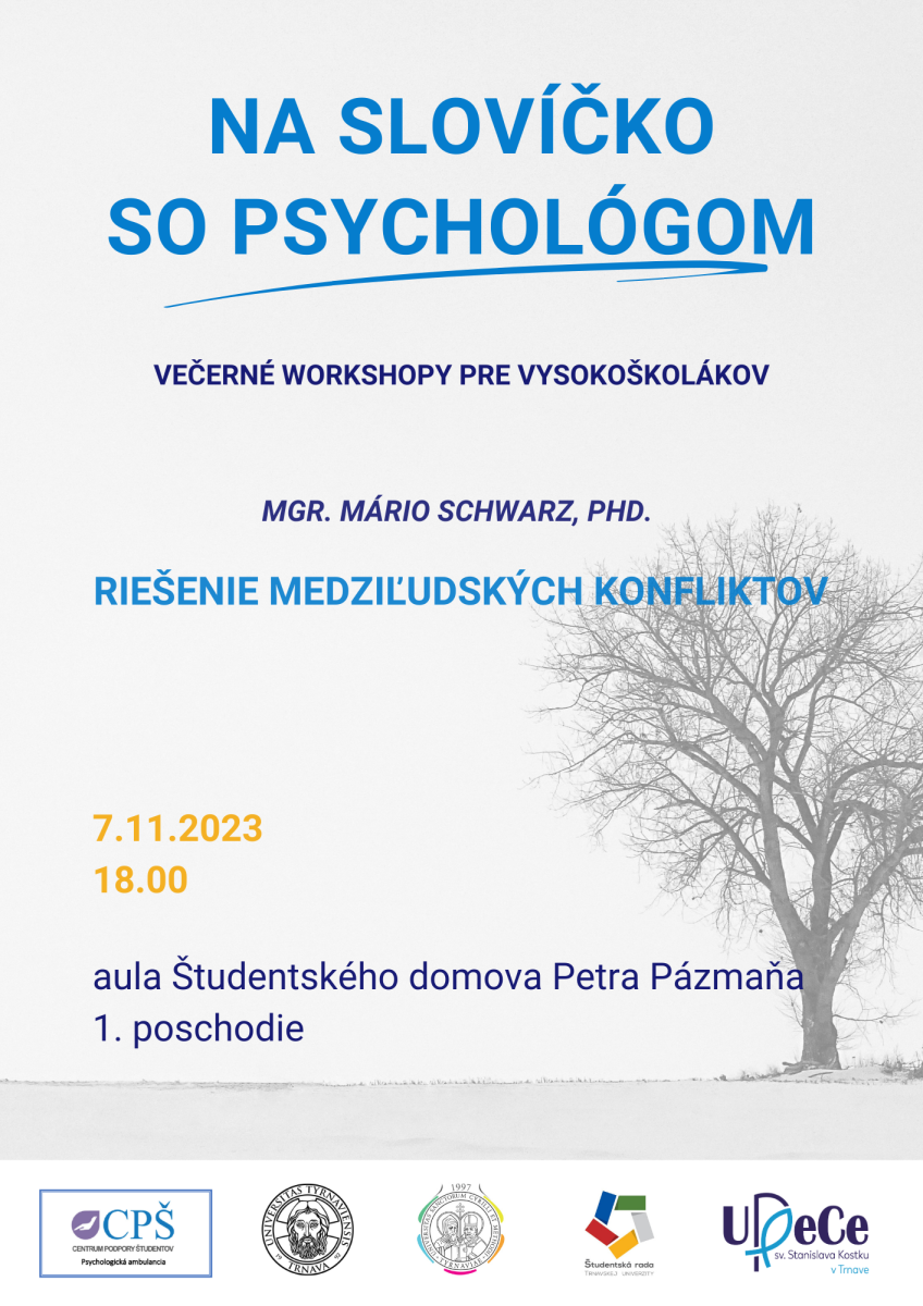 Na slovíčko so psychológom