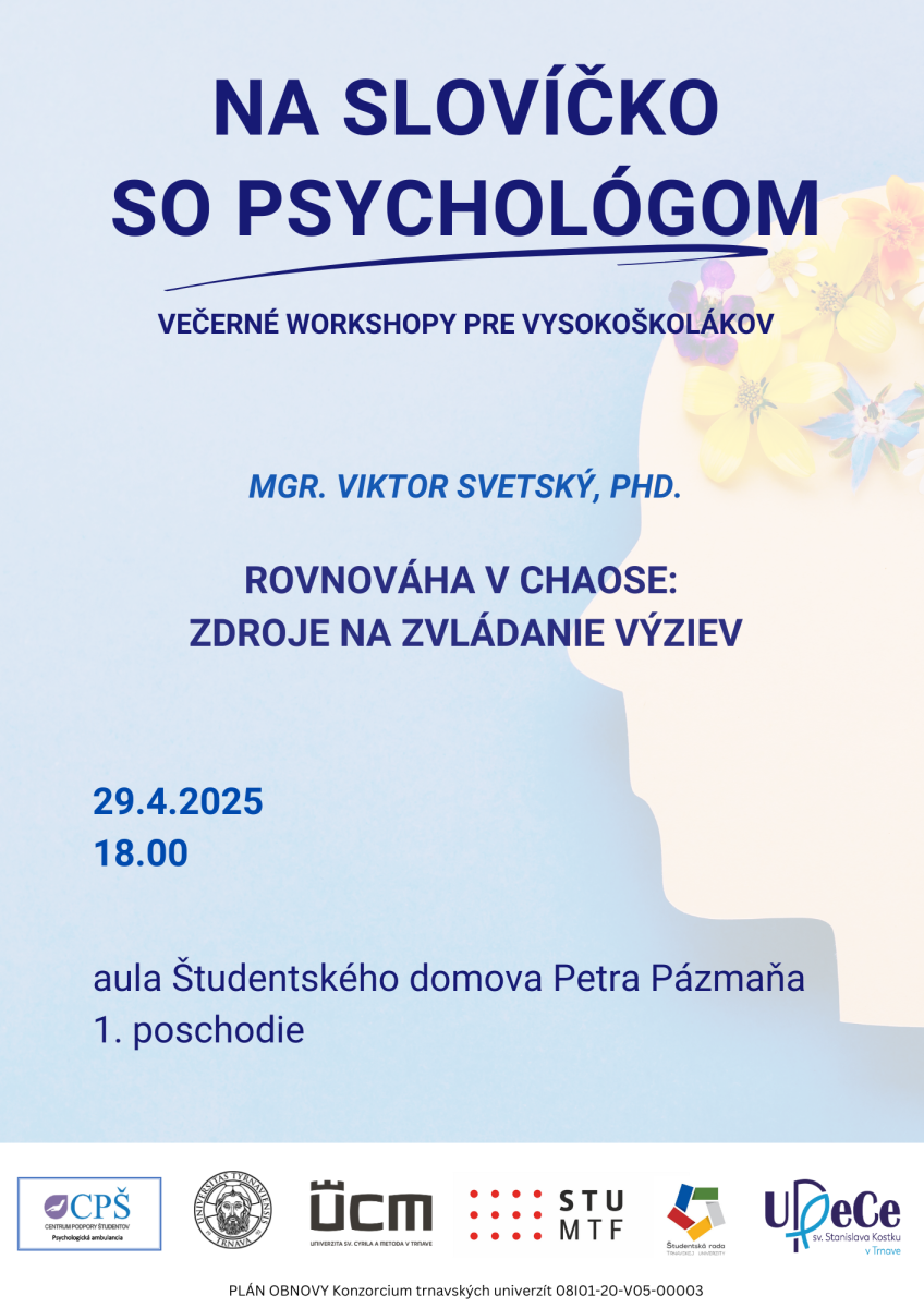 Na slovíčko so psychológom