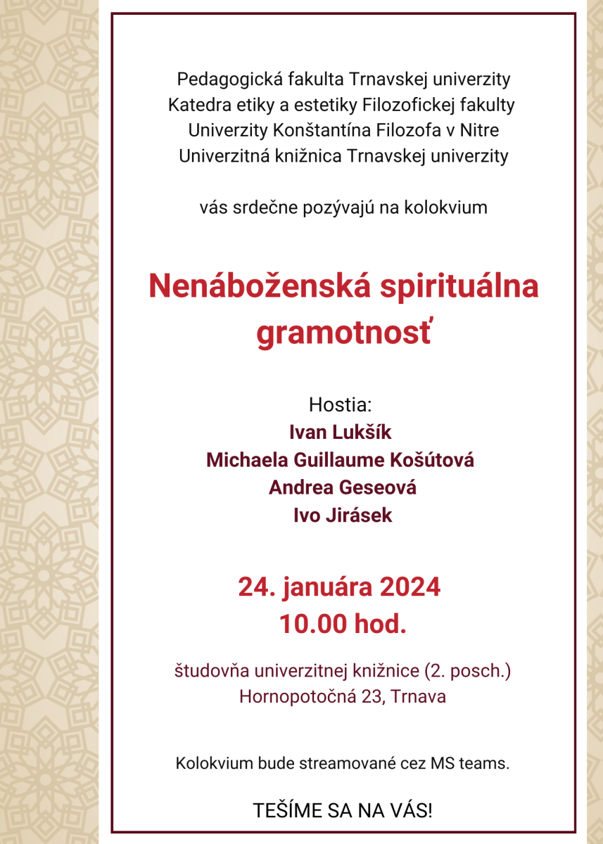 Nenáboženská spirituálna gramotnosť