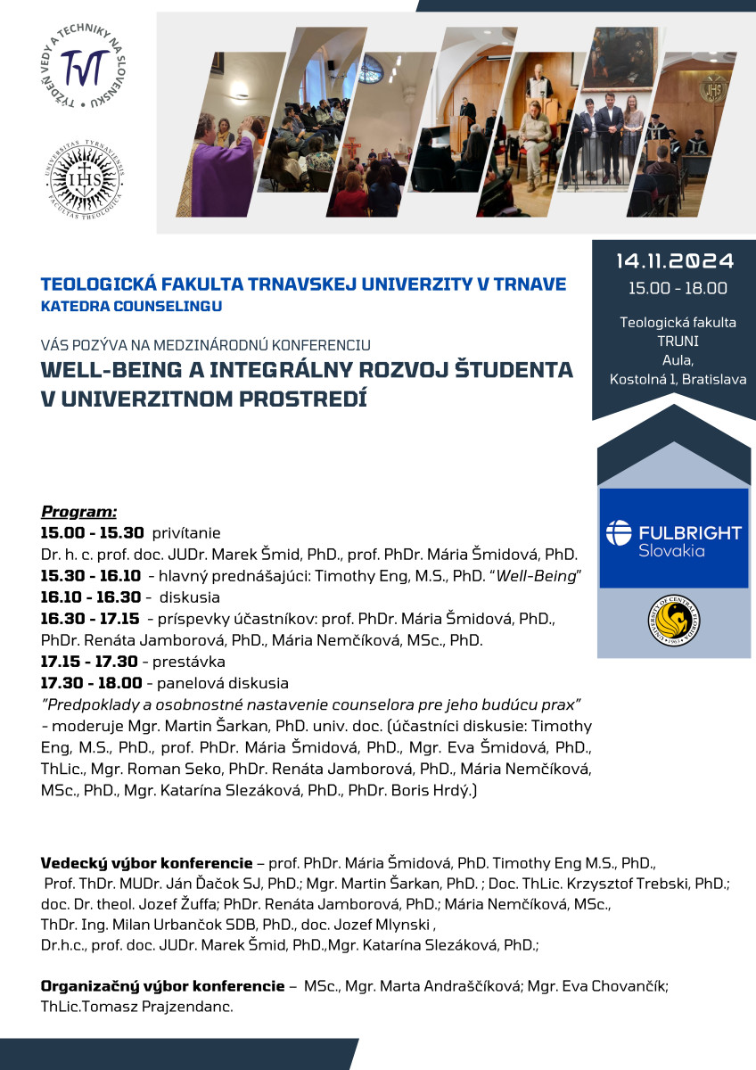 Well-being a integrálny rozvoj študenta v univerzitnom prostredí