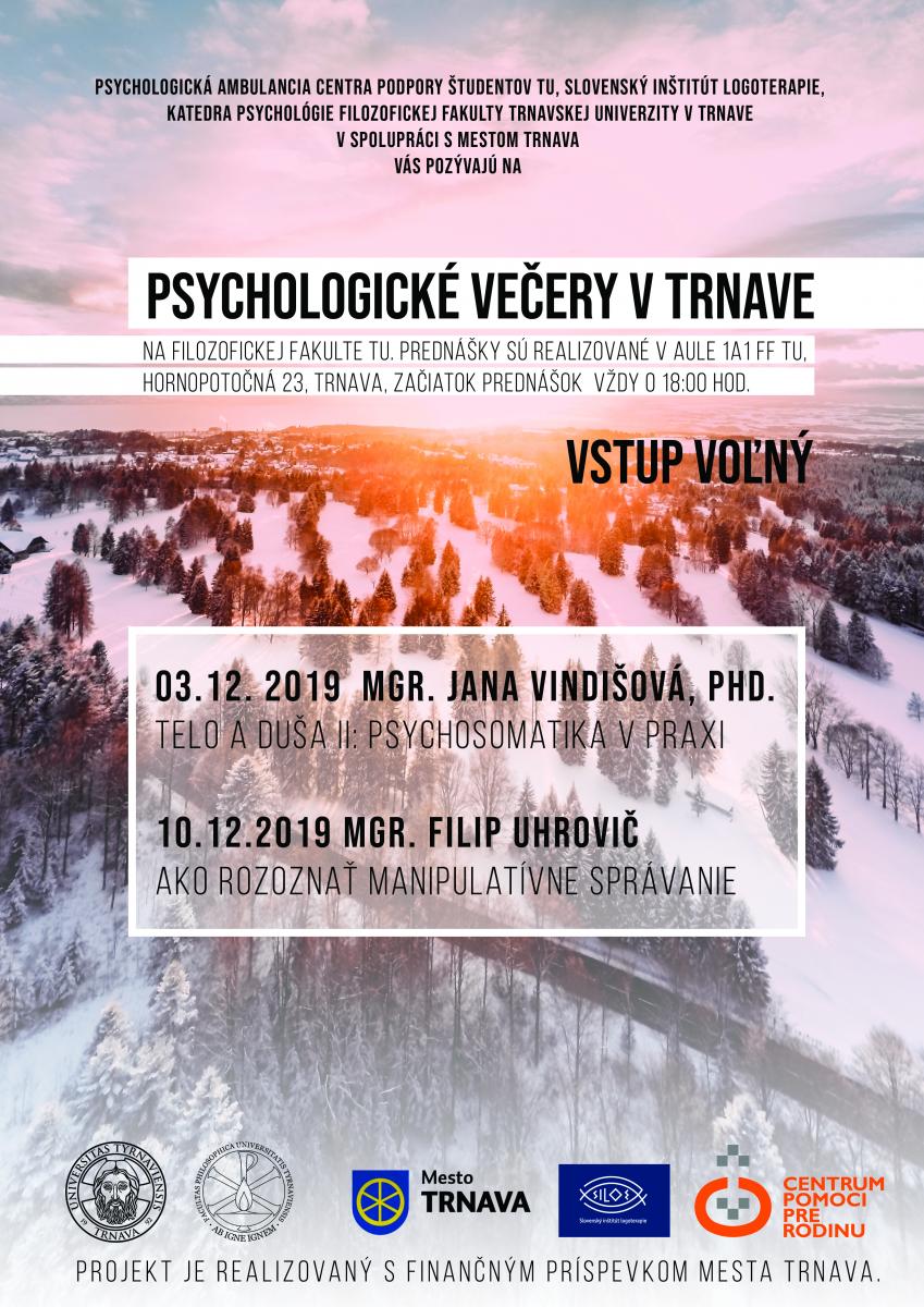 Psychologické večery | Filip Uhrovič: Ako rozpoznať manipulatívne správanie