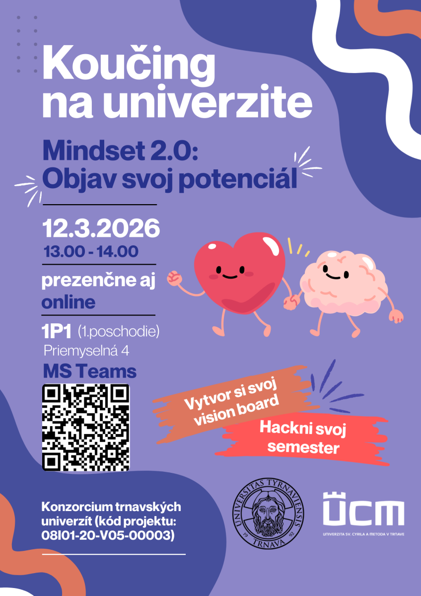 Koučing na univerzite – Mindset 2.0: Objav svoj potenciál