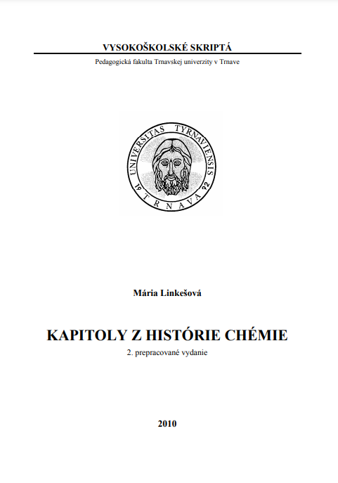 Kapitoly z histórie chémie