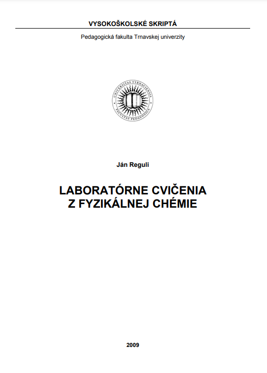 Laboratórne cvičenia z fyzikálnej chémie