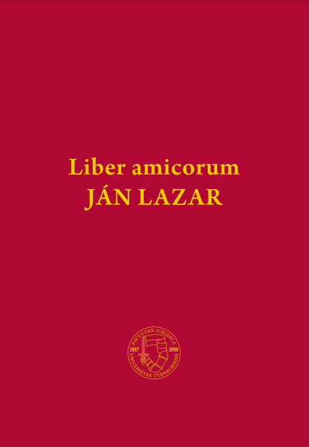 Liber amicorum Ján Lazar