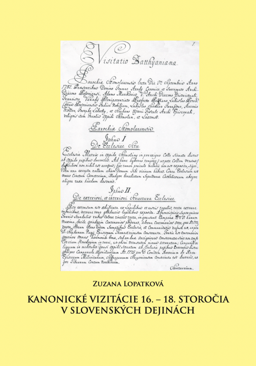 Kanonické vizitácie 16.-18. storočia v slovenských dejinách