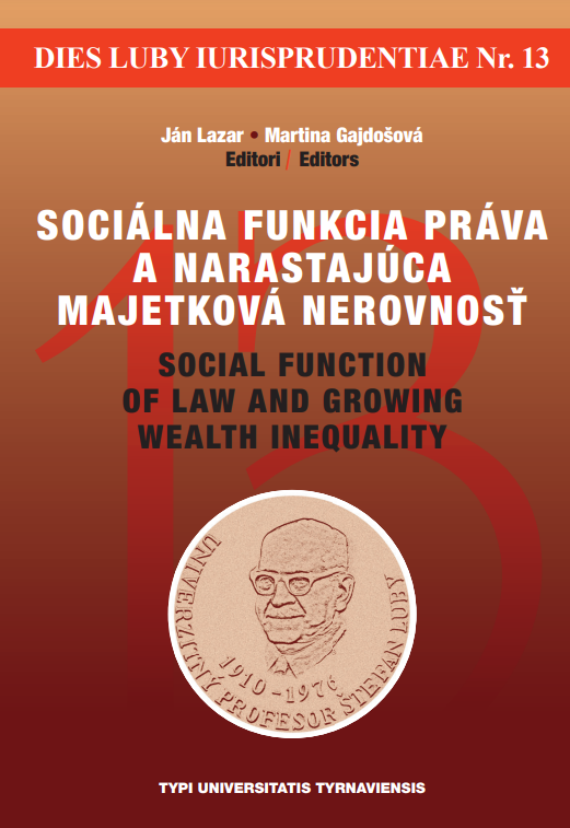 Sociálna funkcia práva a narastajúca majetková nerovnosť