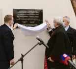 Odhalenie pamätnej tabule P. Gojdičovi, Leopoldov, 2020
