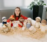 iveta kolníková, háčkovaný betlehem