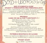 Deň otvorených dverí spojený s workshopom pre stredoškolákov