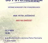 Na slovíčko so psychológom