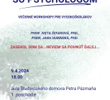 Na slovíčko so psychológom